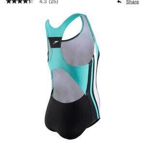 Girls size 10 Speedo one piece bathing suit.
